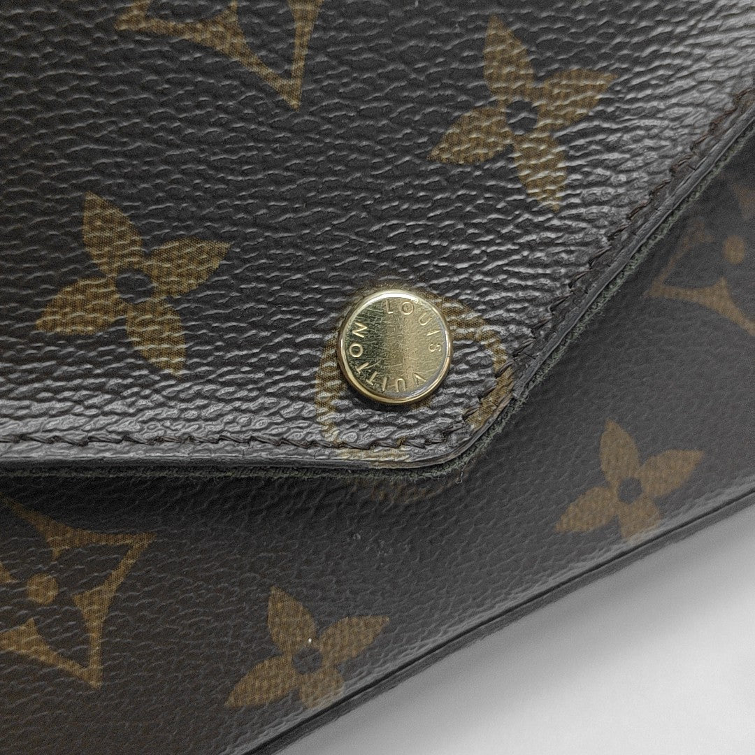 FÉLICIE Monogram Coated Canvas Brown