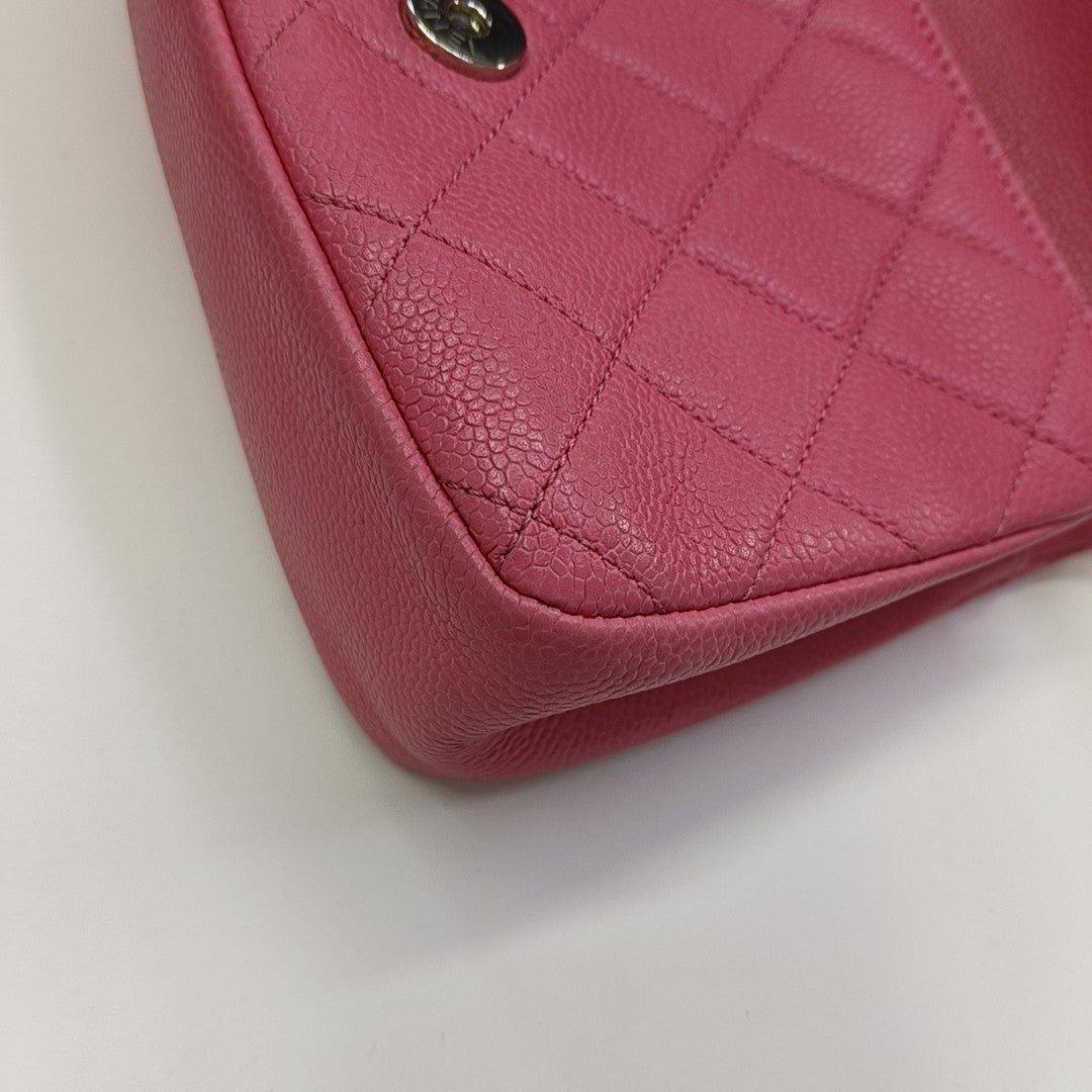 CLASSIC FLAP Mini Quilted Grained Calfskin Red