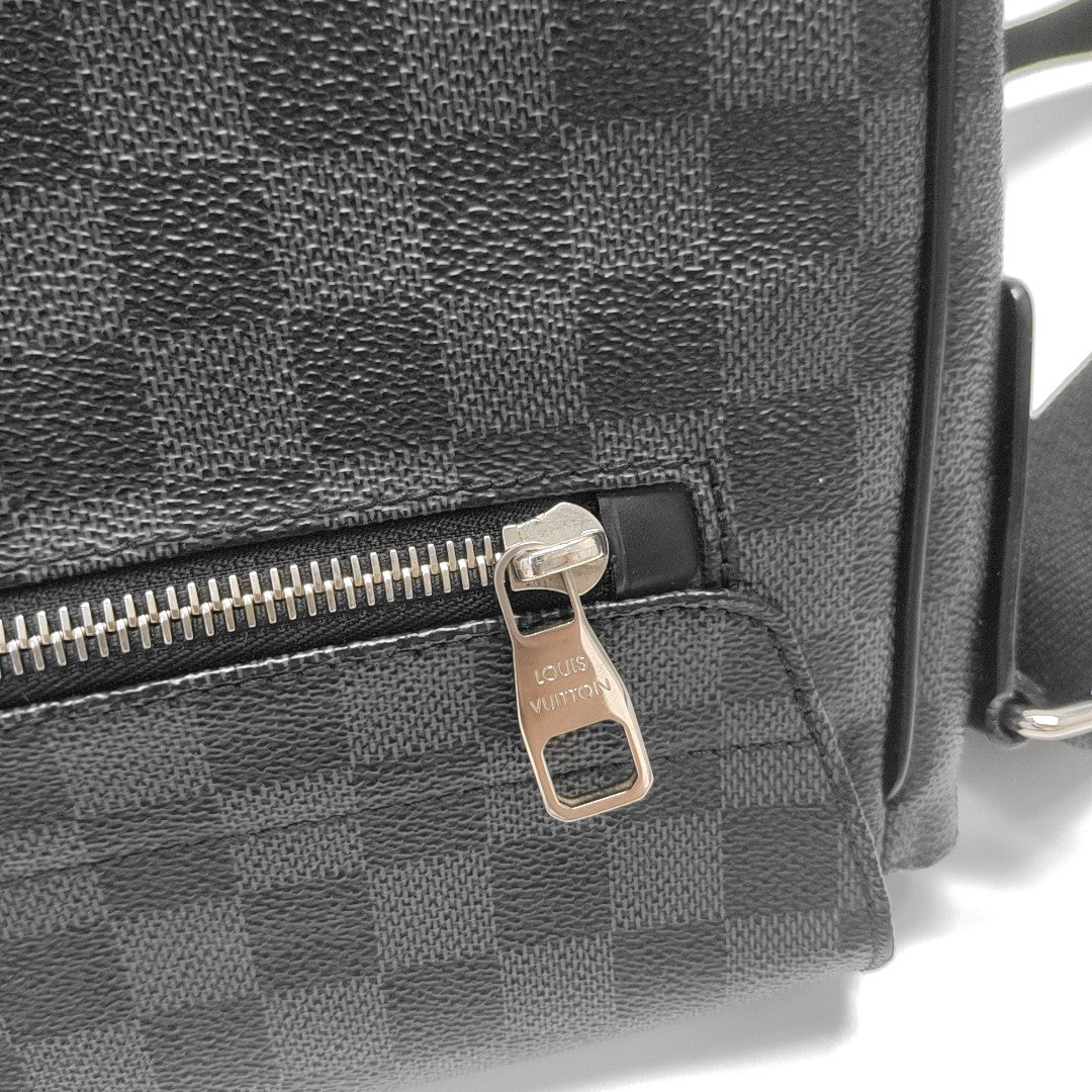 DISTRICT MM Damier Graphite Coated Canvas Gray