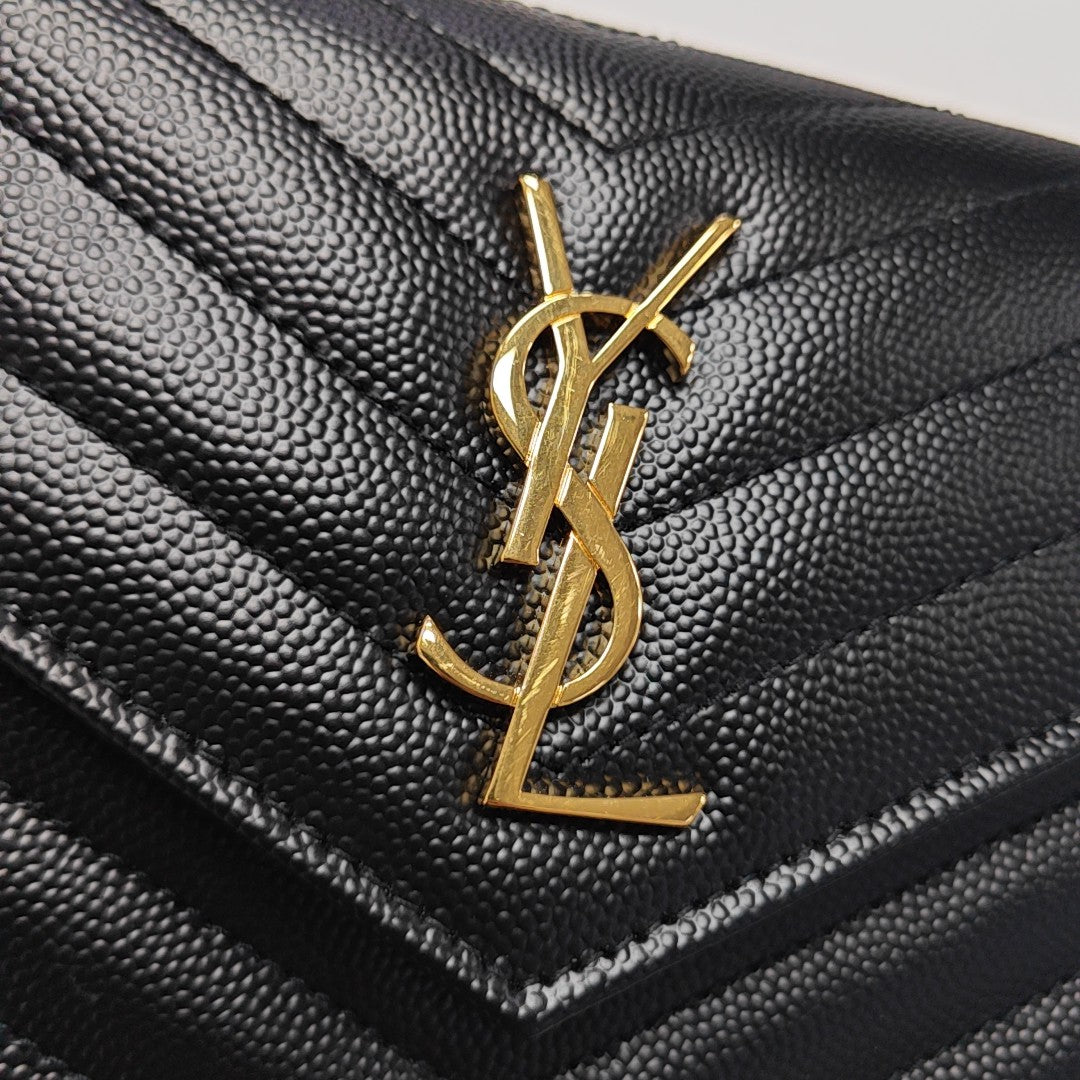 MONOGRAM WOC Chevron Calfskin Black