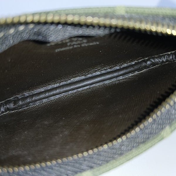 Monogram Canvas Key Pouch Green