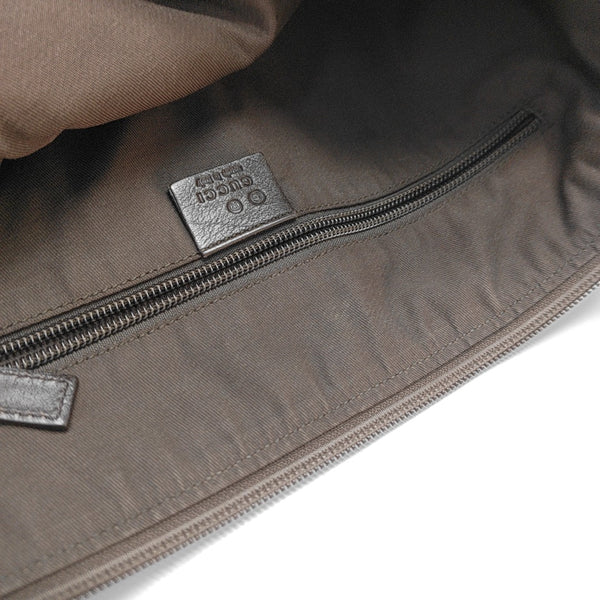 Monogram Canvas Shoulder Bag Brown