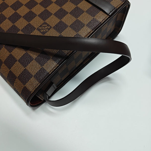 TRIBECA Damier Ebene Coated Canvas Brown