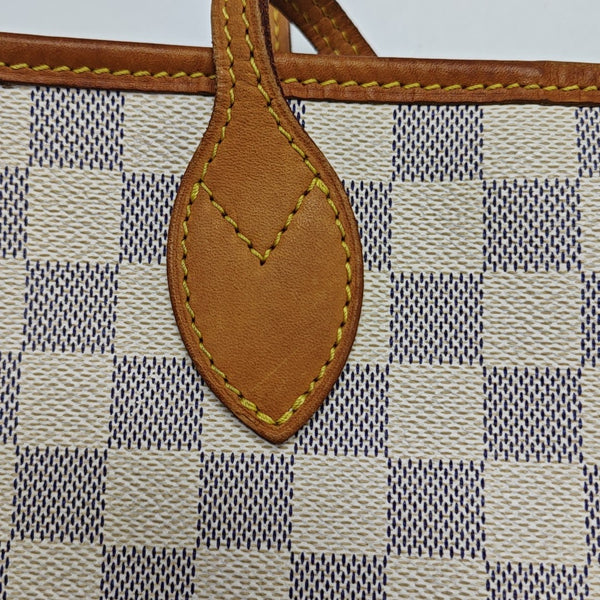 NEVERFULL MM Damier Azur Coated Canvas Beige