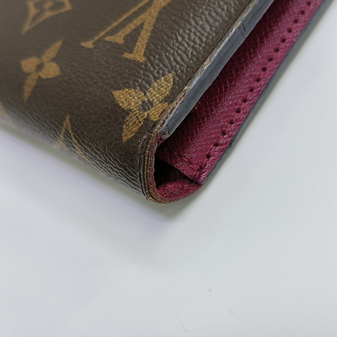ADÈLE Monogram Coated Canvas Brown Wallet