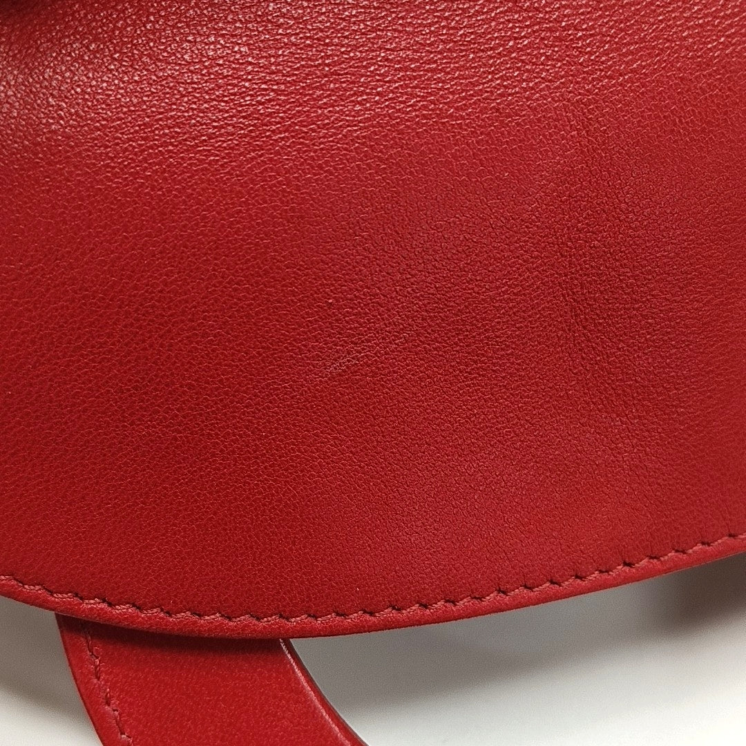 Authenticated pre-owned  Lady Dior Quilted Lambskin Red - Tote Bag at Looply