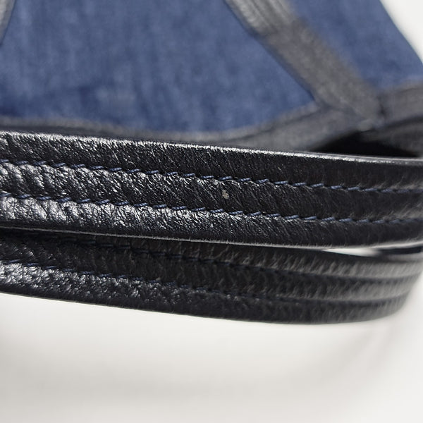Canvas Shoulder Bag Small Blue