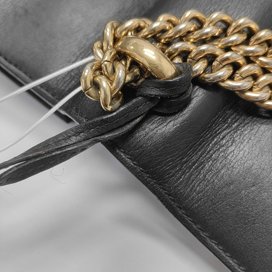 Padlock Medium Calfskin Black