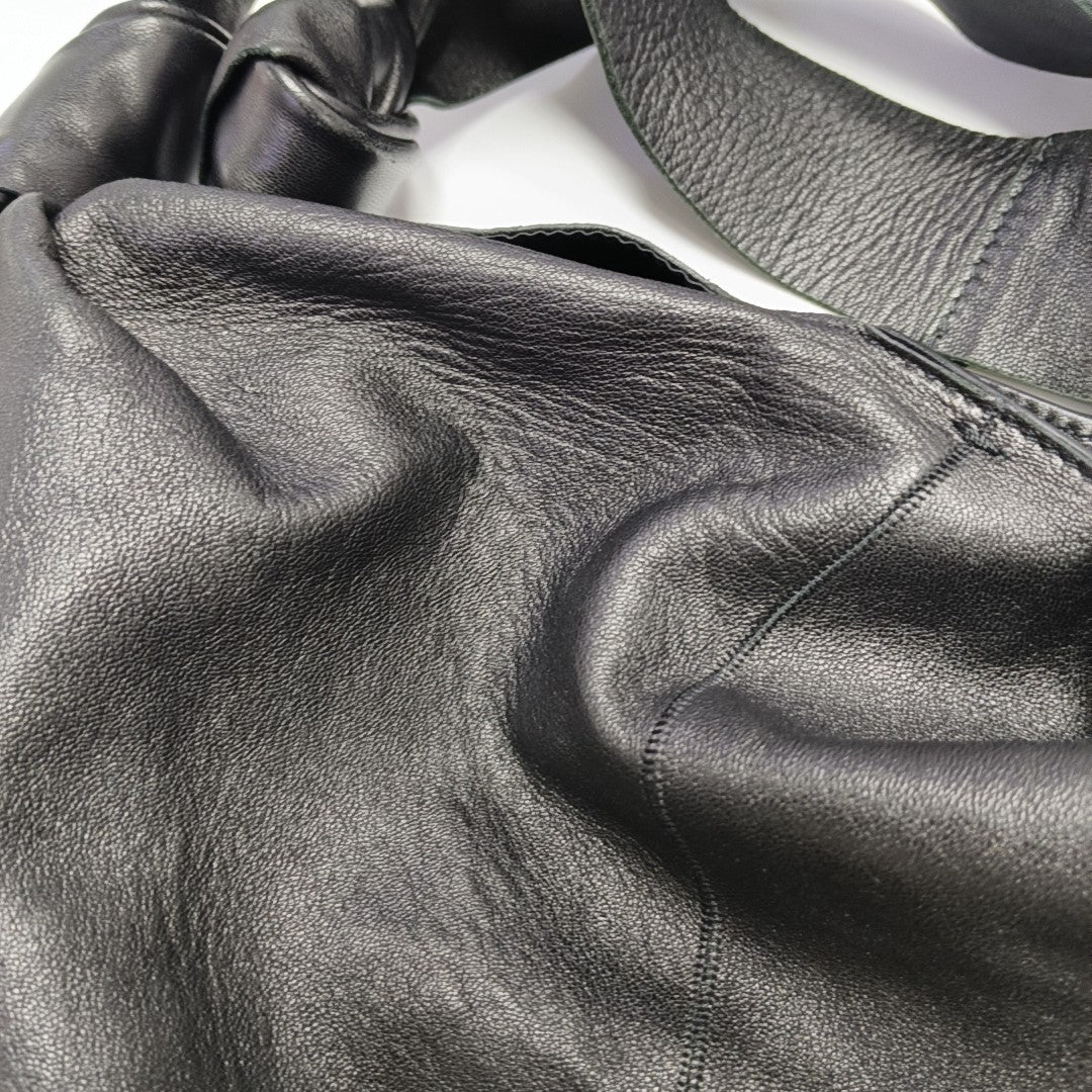 Calfskin Shoulder Bag Black
