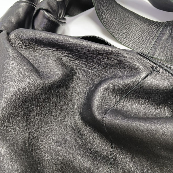 Calfskin Shoulder Bag Black