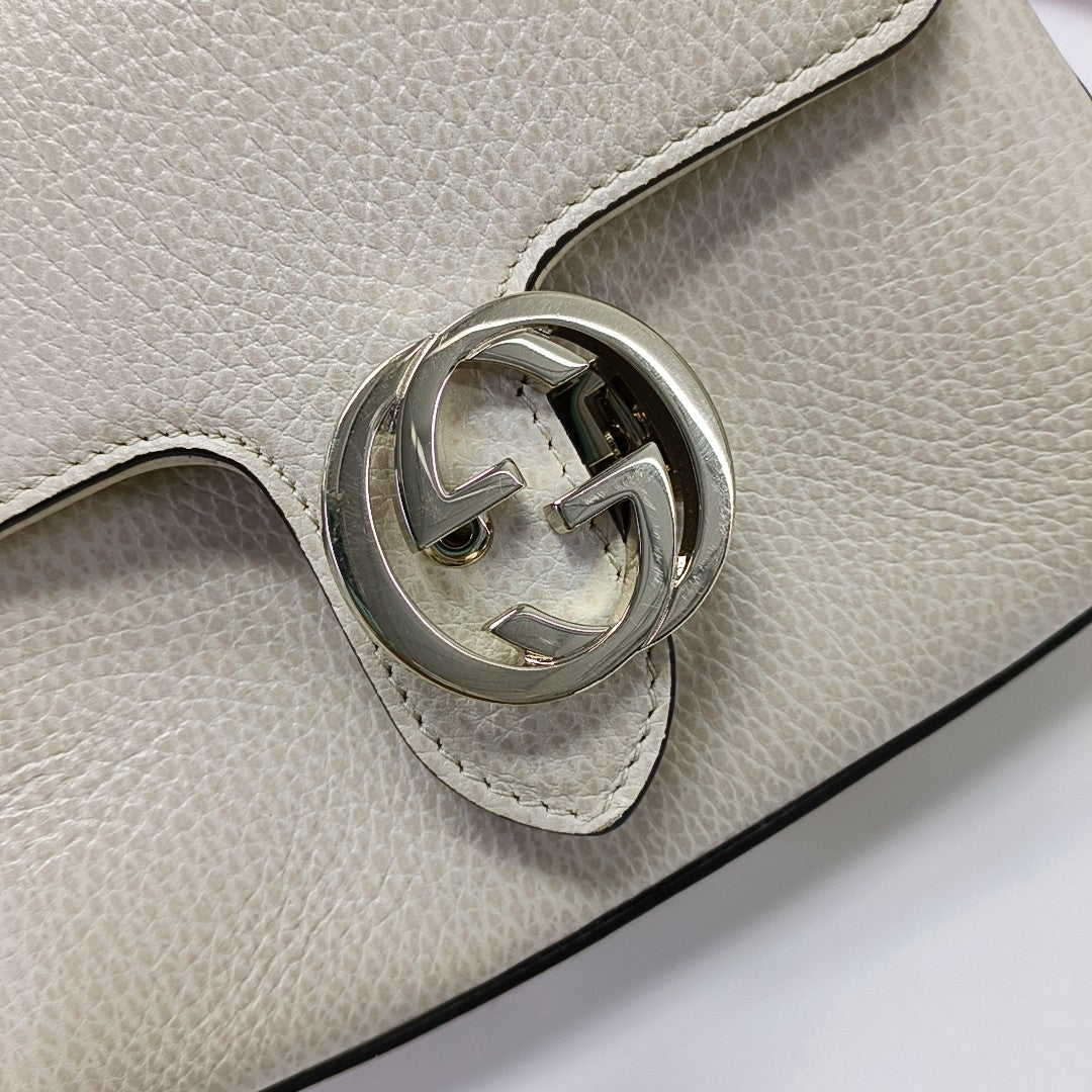 Interlocking G Mini Calfskin Beige