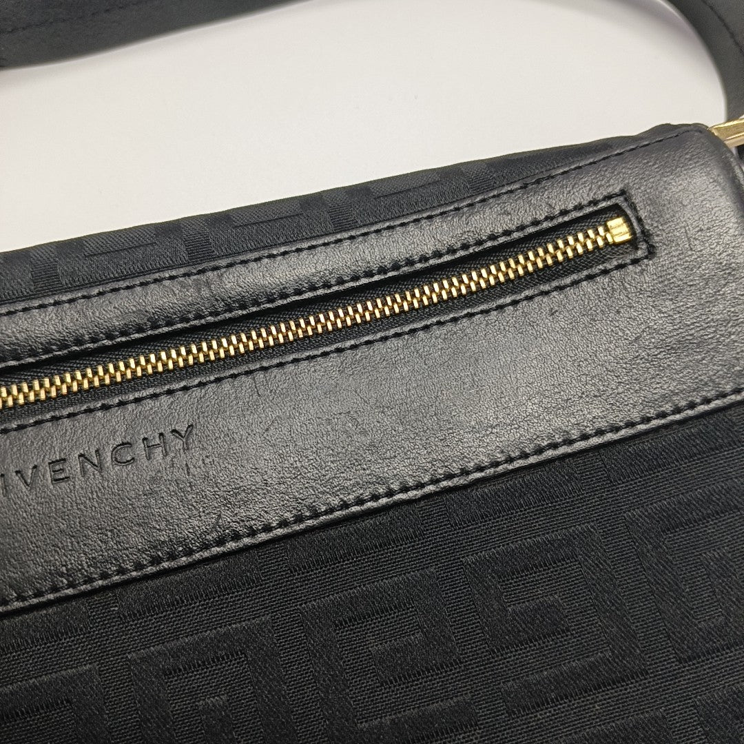 Canvas Top Handle Bag Black