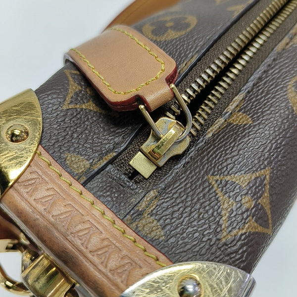 SIDE TRUNK MM Monogram Coated Canvas Brown