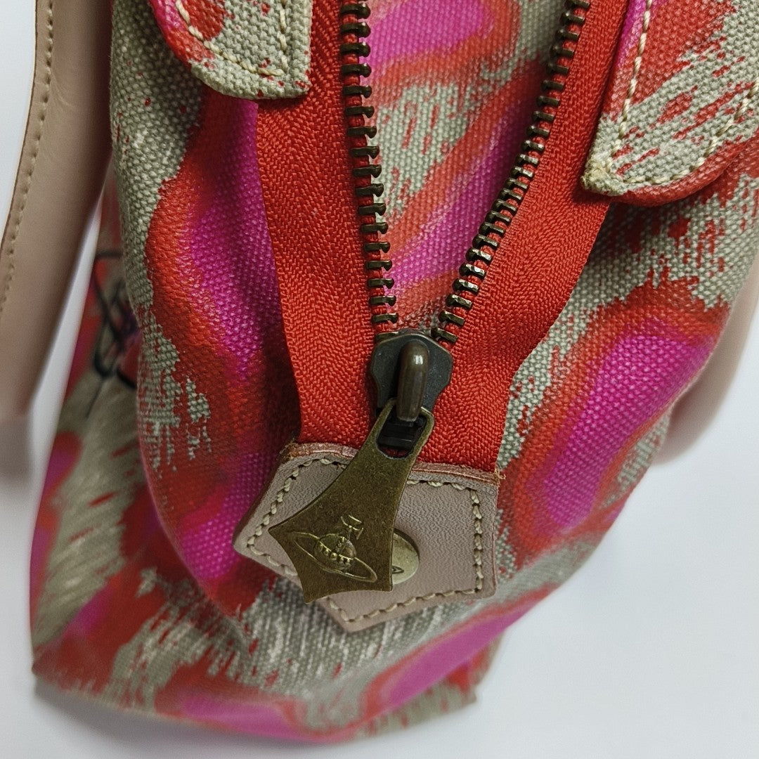 Canvas Top Handle Bag Multicolor