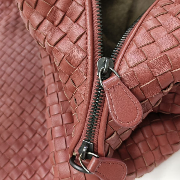 Lambskin Top Handle Bag Red