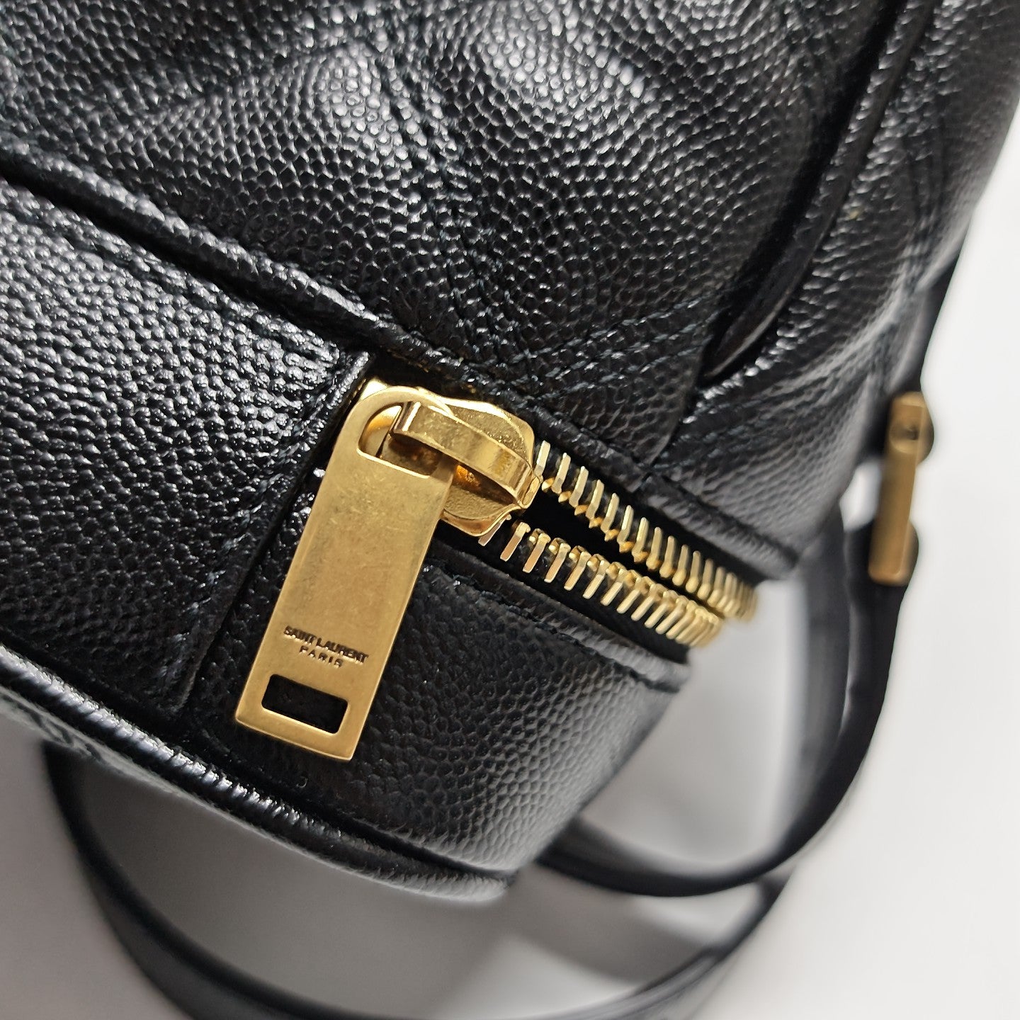 80'S VANITY Quilted Calfskin Black