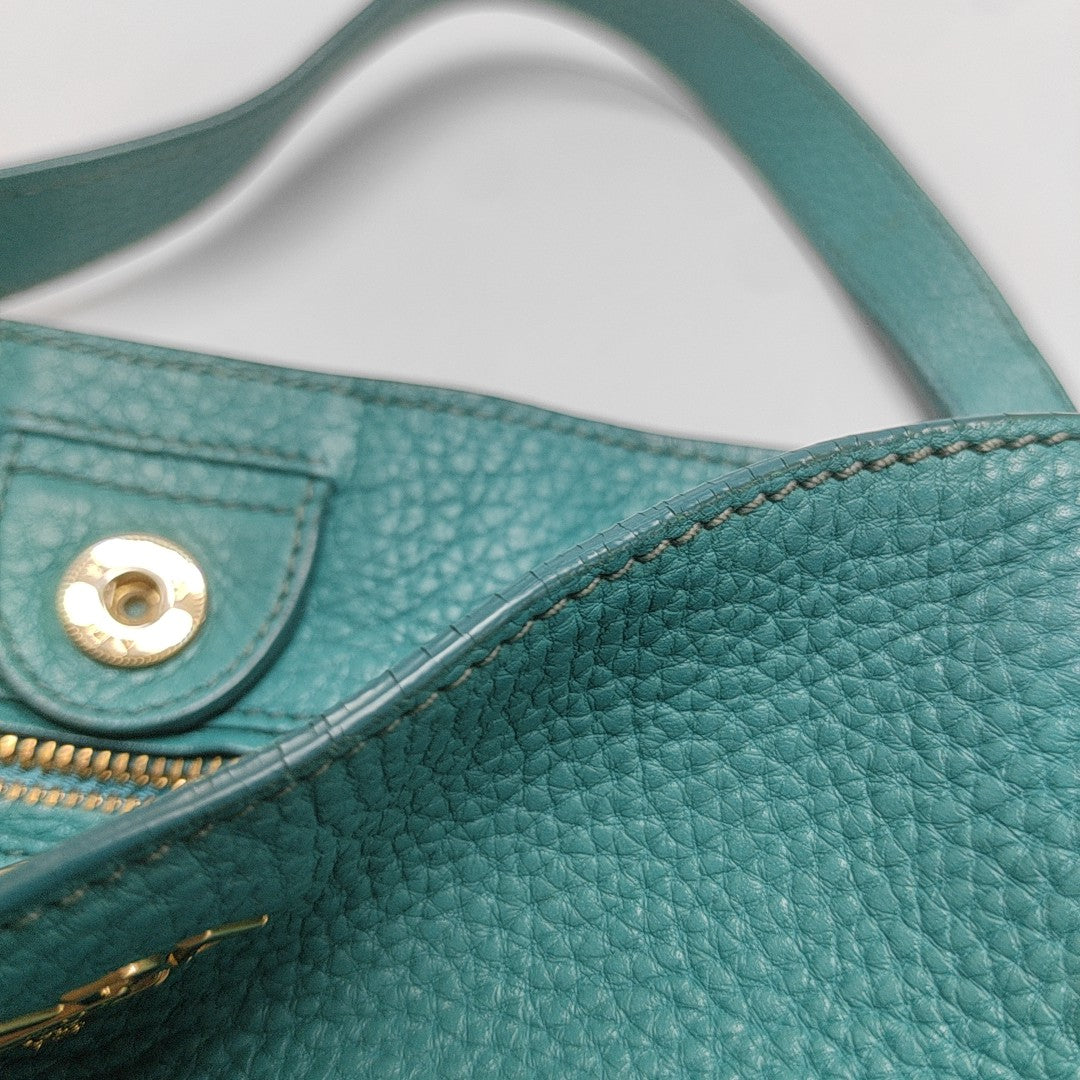 Calfskin Tote Bag Blue