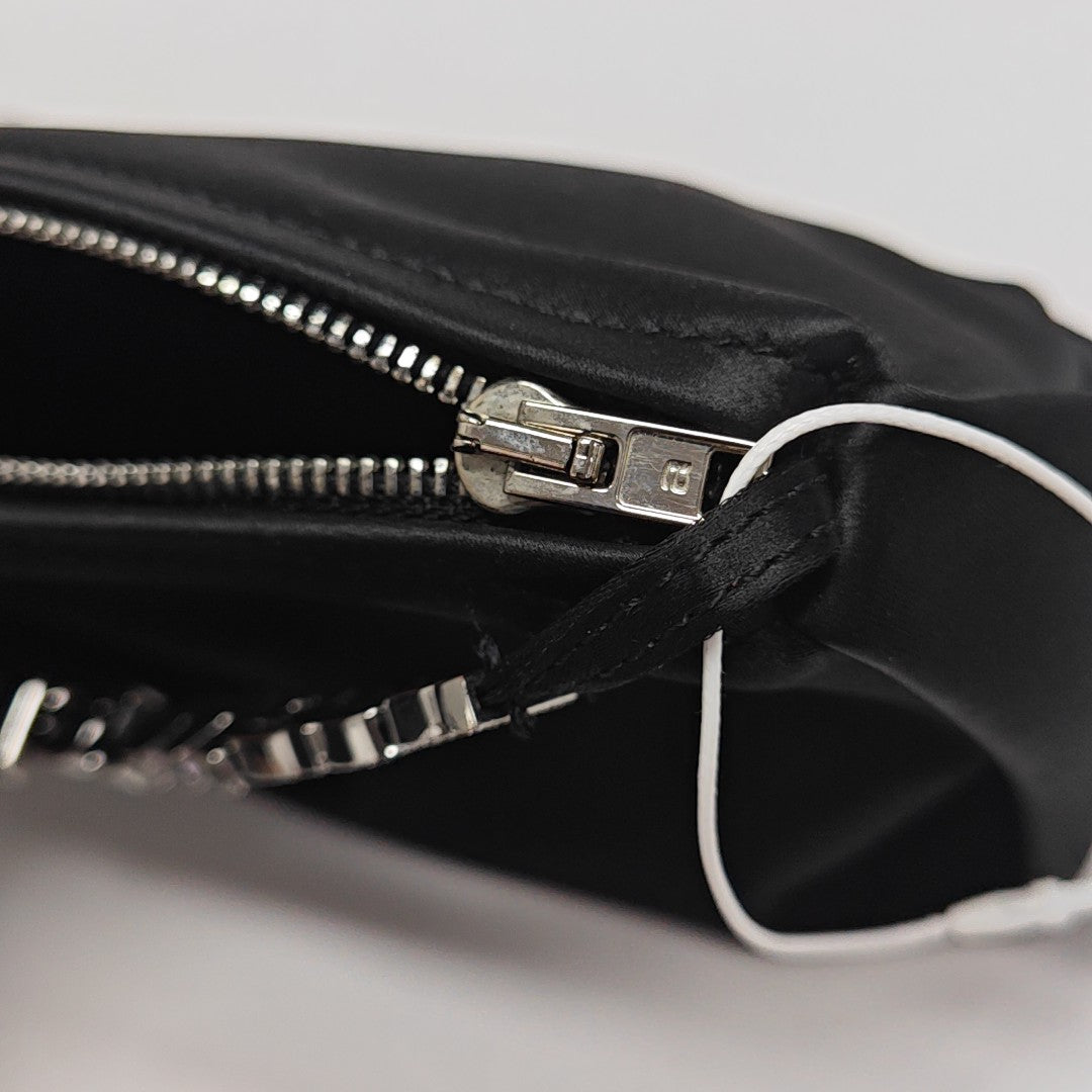 Fabric Top Handle Bag Black
