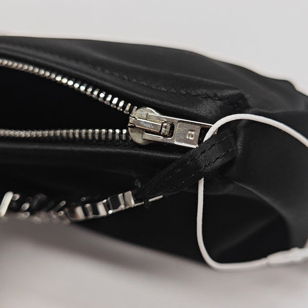 Fabric Top Handle Bag Black