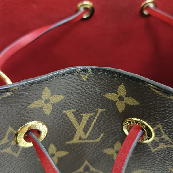 NÉONOÉ MM Monogram Coated Canvas Brown