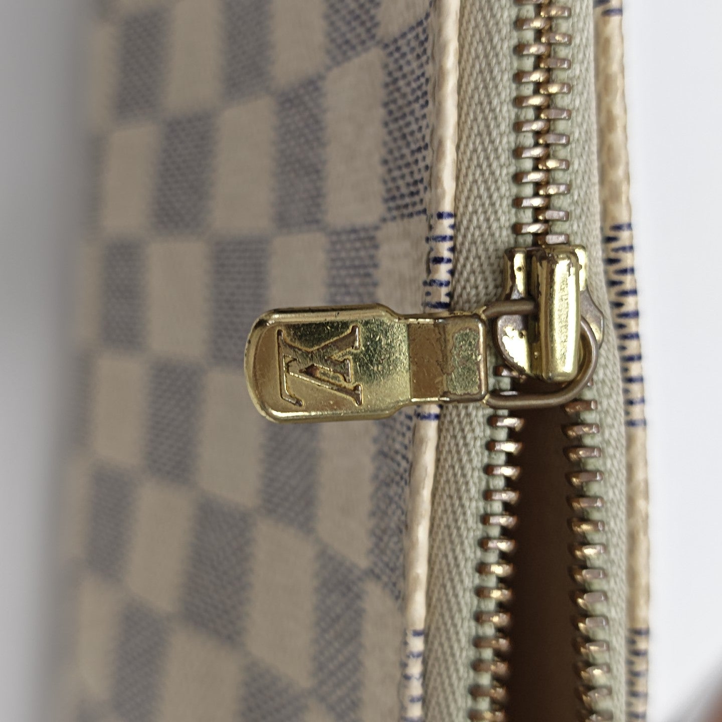 ACCESSOIRES GM Damier Azur Coated Canvas White