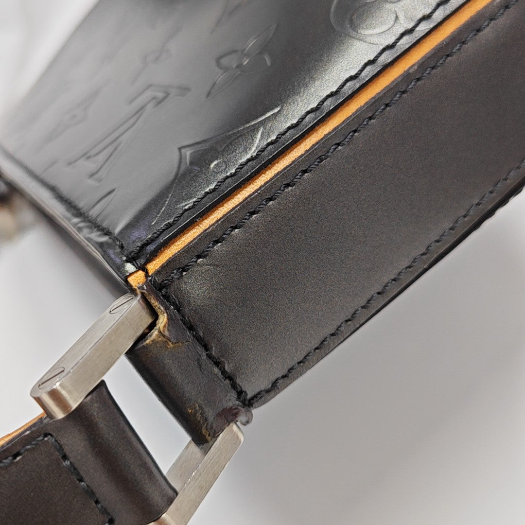 FOWLER Monogram Calfskin Gray