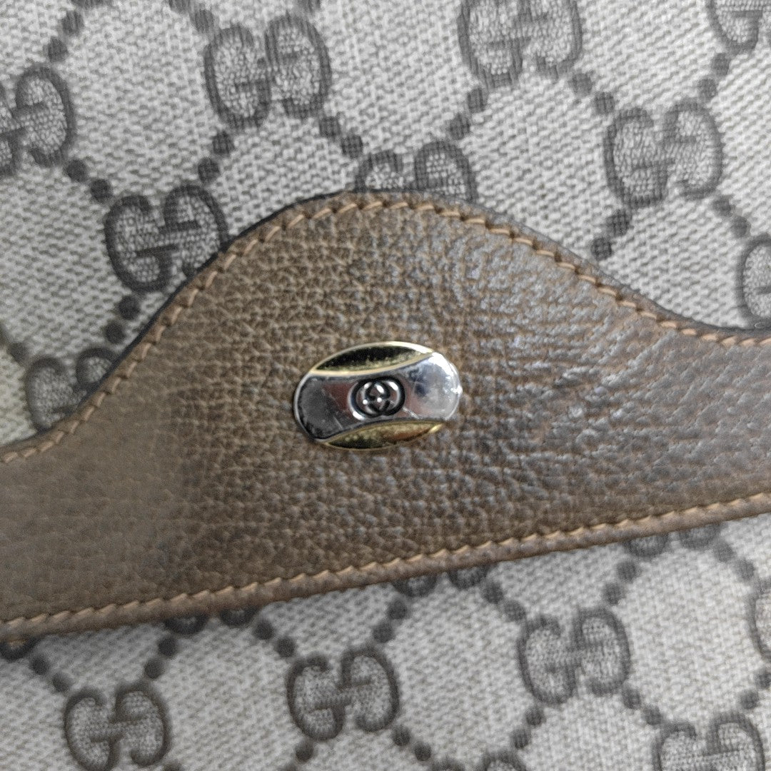 GG Supreme Monogram Coated Canvas Black