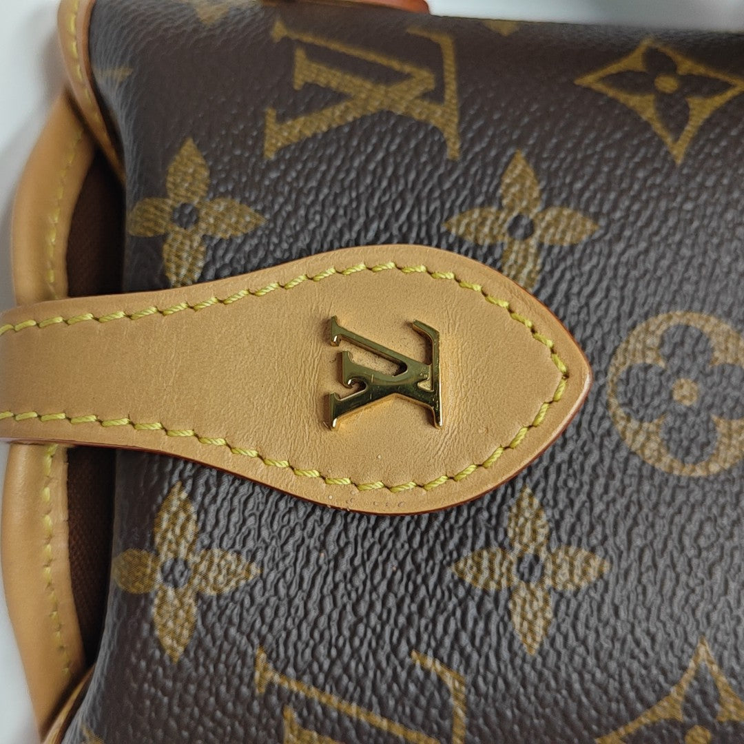 FOLD ME Monogram Coated Canvas Brown