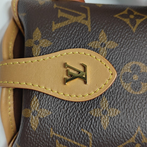 FOLD ME Monogram Coated Canvas Brown