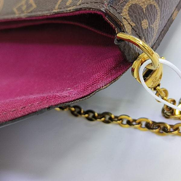 FÉLICIE Monogram Coated Canvas Brown