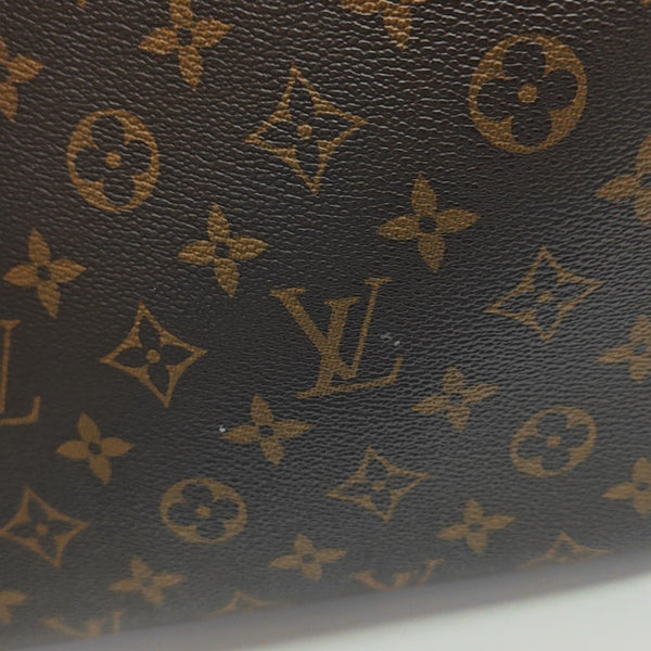 NEVERFULL MM Monogram Coated Canvas Brown