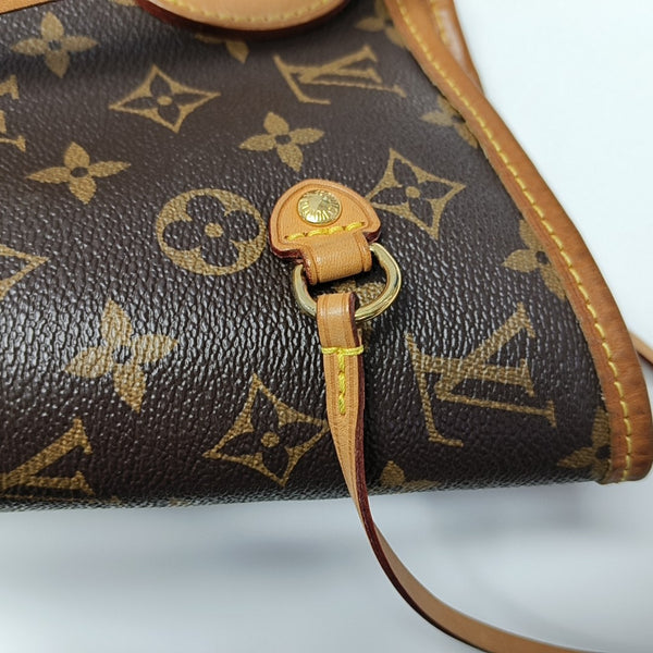 NEVERFULL MM Monogram Coated Canvas Brown