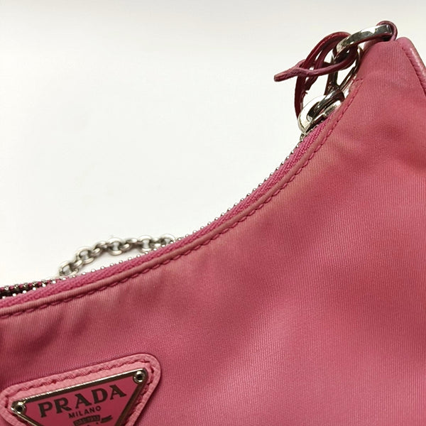 Authenticated pre-owned  Re-Edition2000 Mini Nylon Pink - Shoulder Bag at Looply
