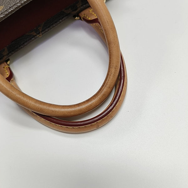 SAC PLAT BB Monogram Coated Canvas Brown
