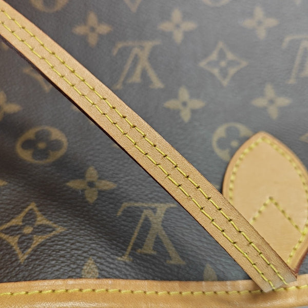 NEVERFULL MM Monogram Coated Canvas Brown