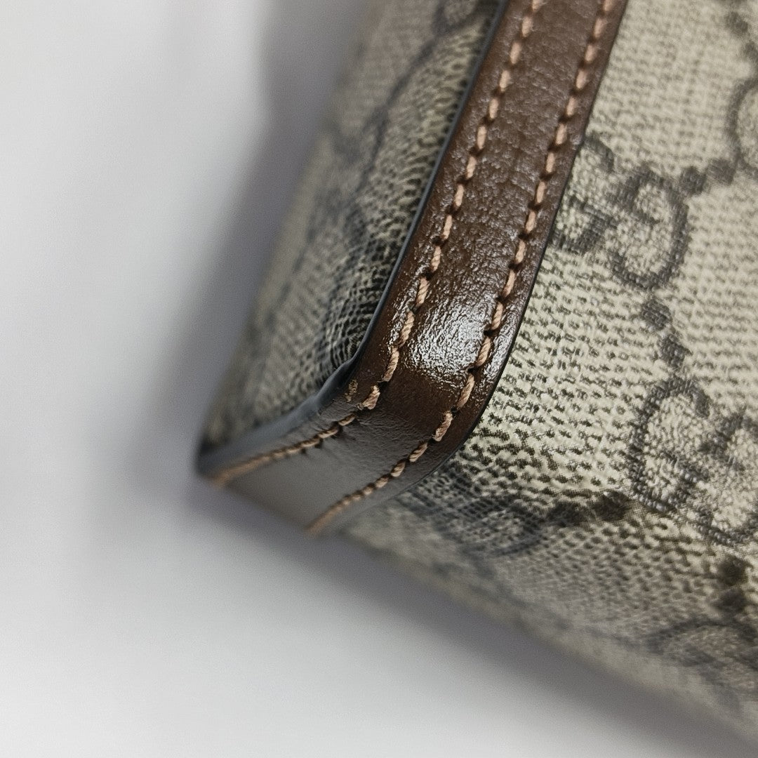 Horsebit 1955 Mini Monogram Coated Canvas Beige