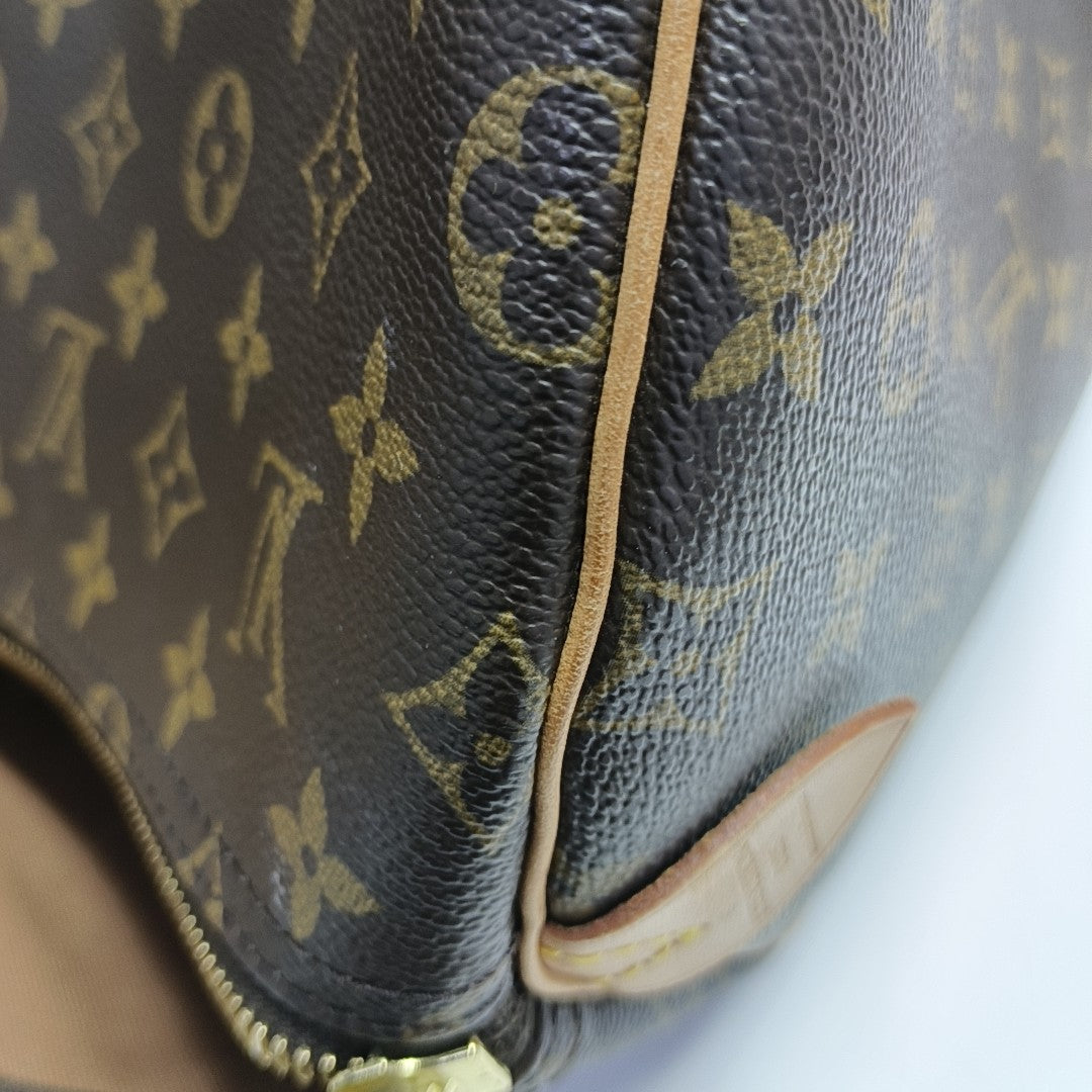 SAC SOUPLE 55 Monogram Coated Canvas Brown