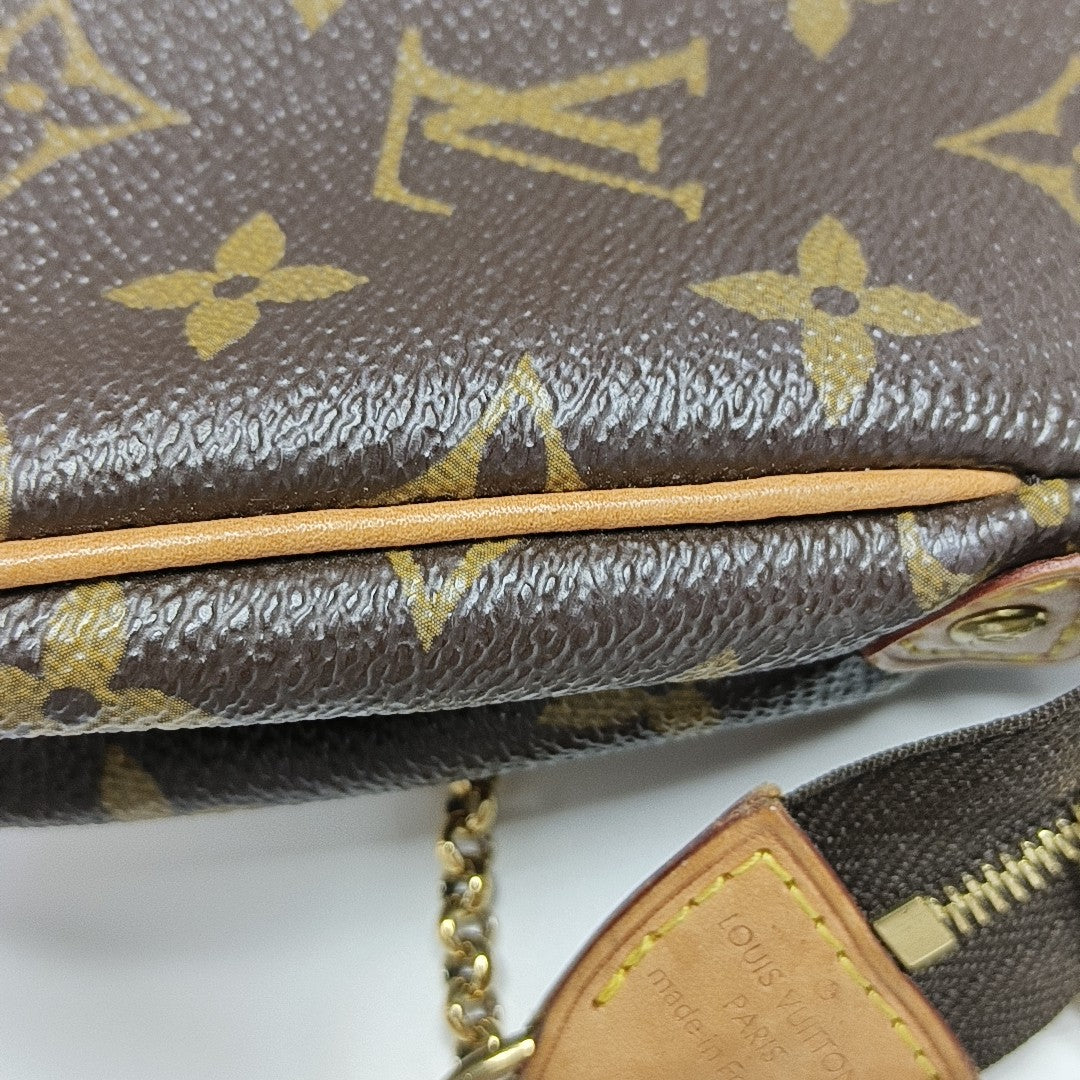 EVA Monogram Coated Canvas Brown