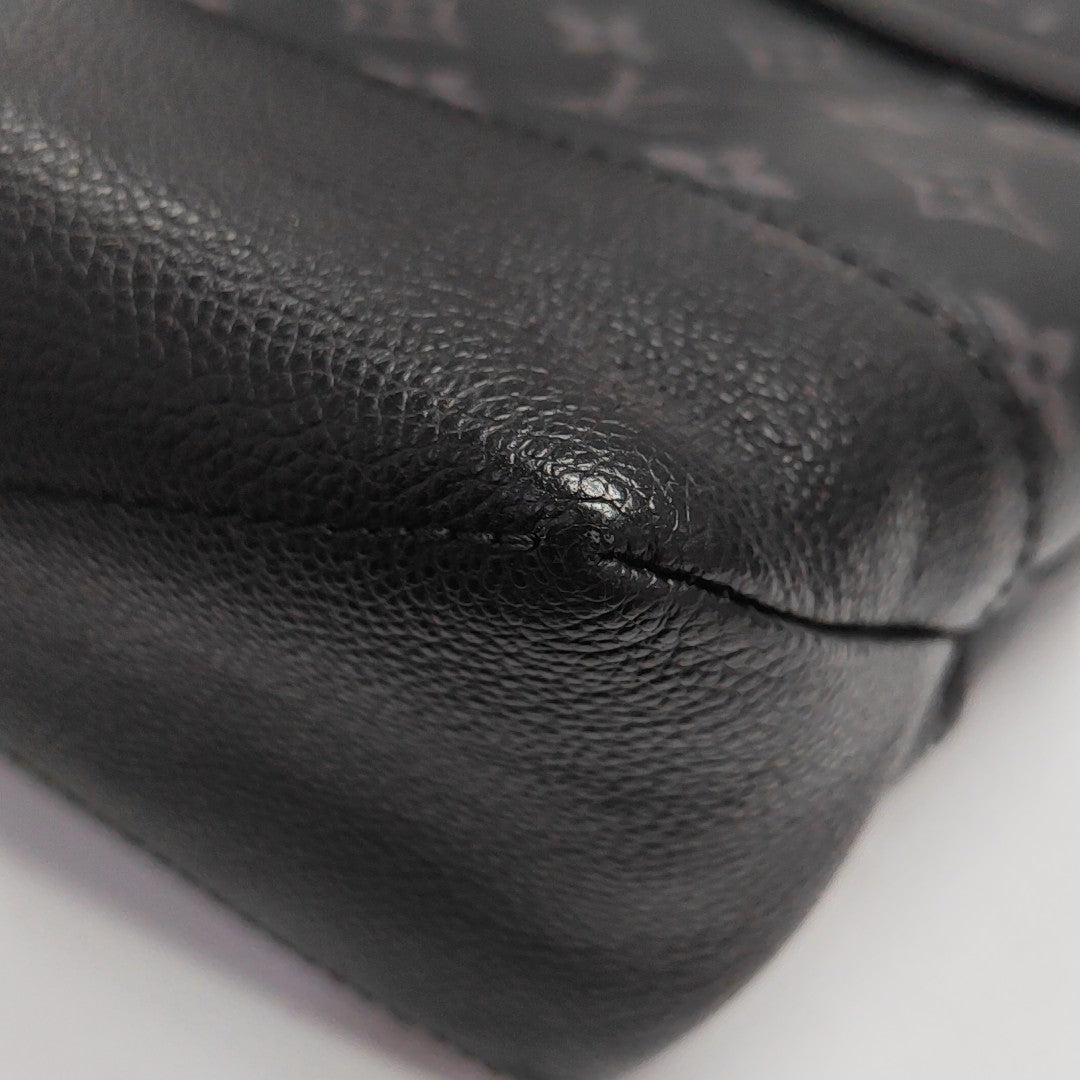 SAUMUR Monogram Coated Canvas Black
