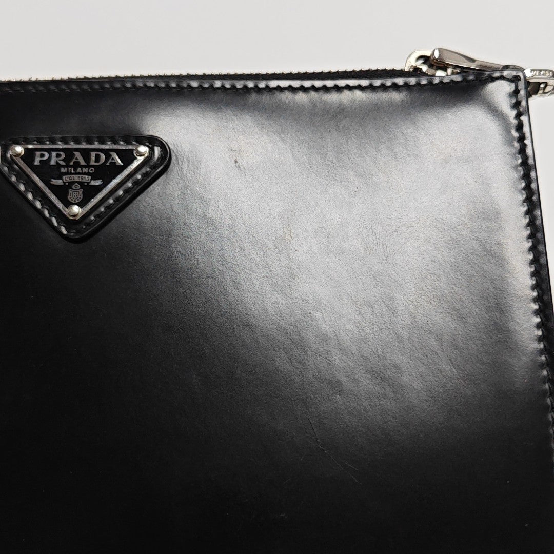 Calfskin Top Handle Bag Mini Black