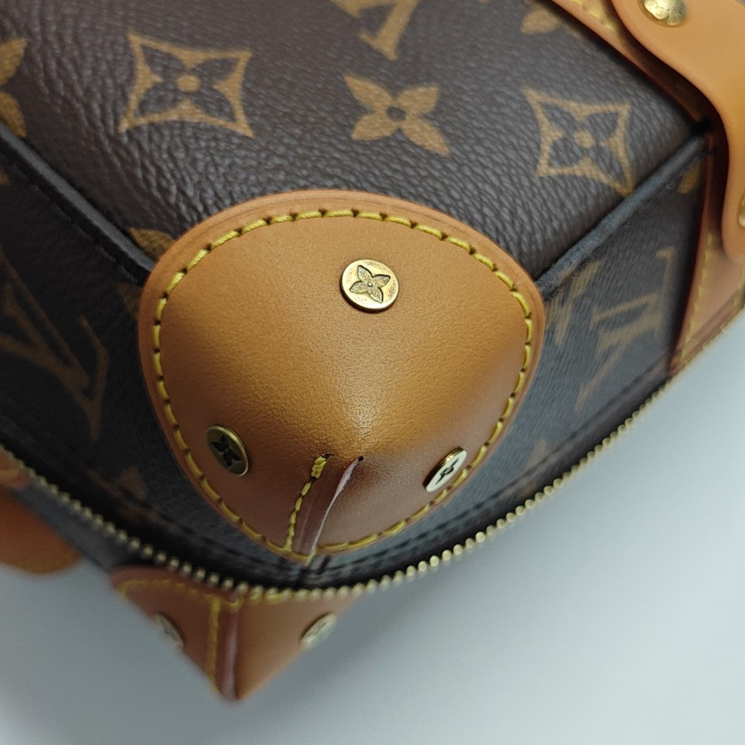SOFT TRUNK PM Monogram Coated Canvas Brown