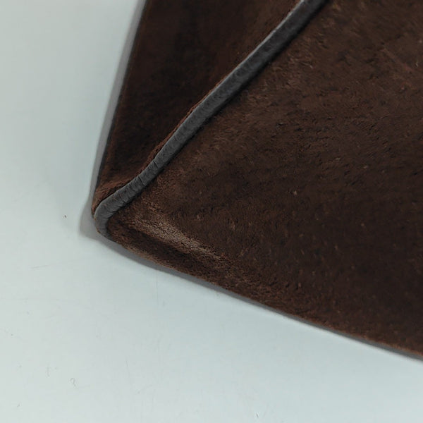 Suede Tote Bag Brown