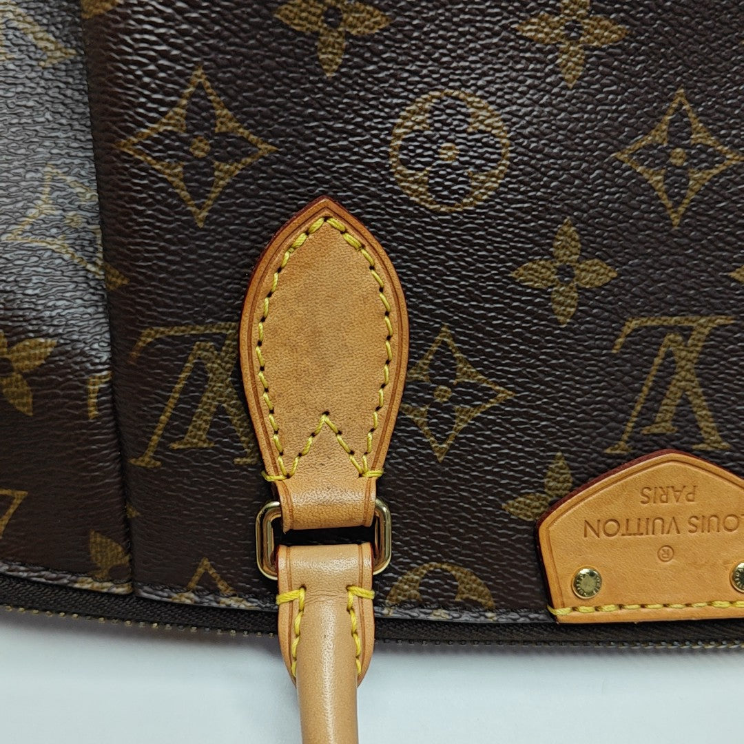 TURENNE Monogram Coated Canvas Brown