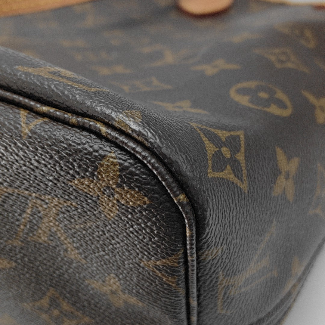 NEVERFULL MM Monogram Coated Canvas Brown