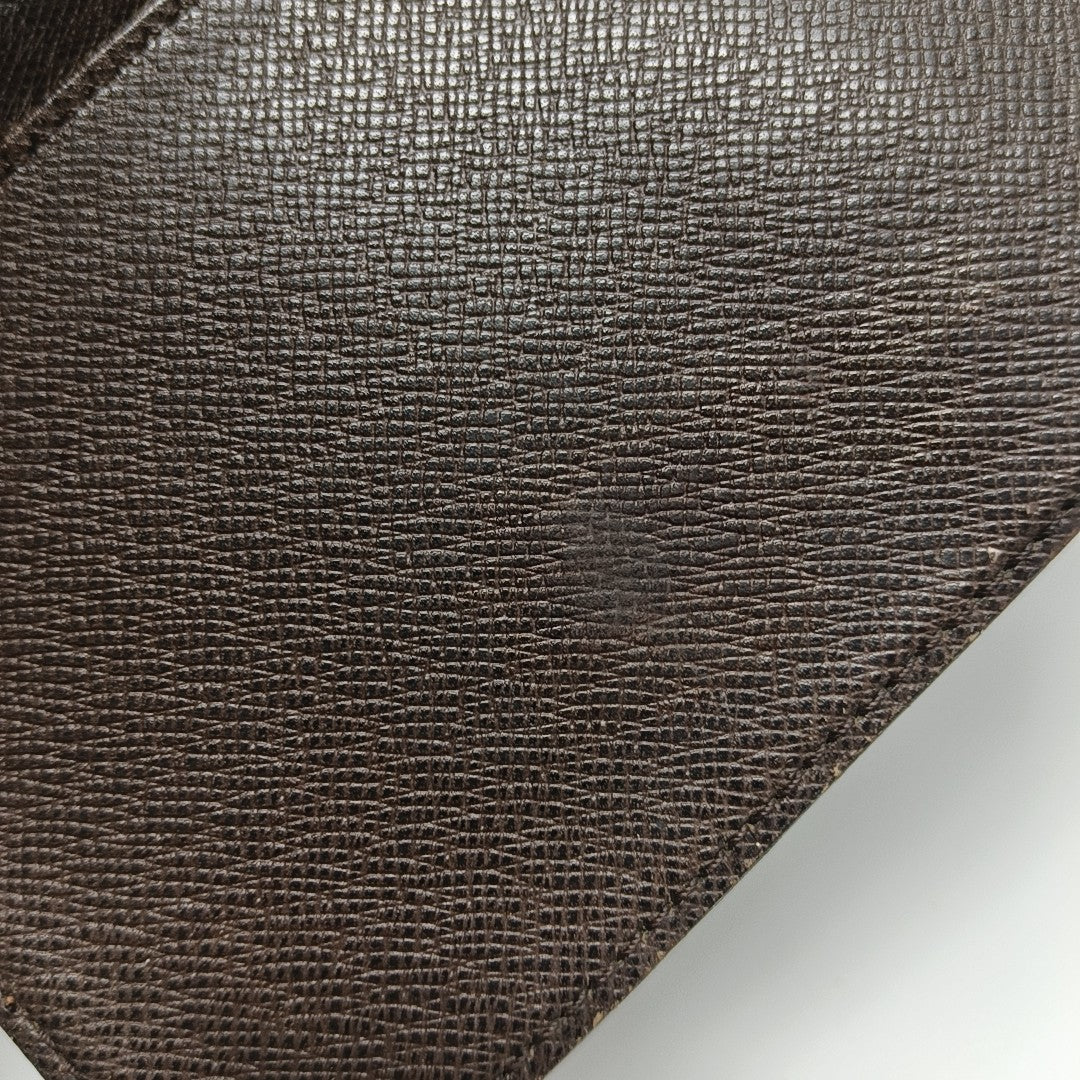 JAMES Damier Ebene Coated Canvas Brown Wallet