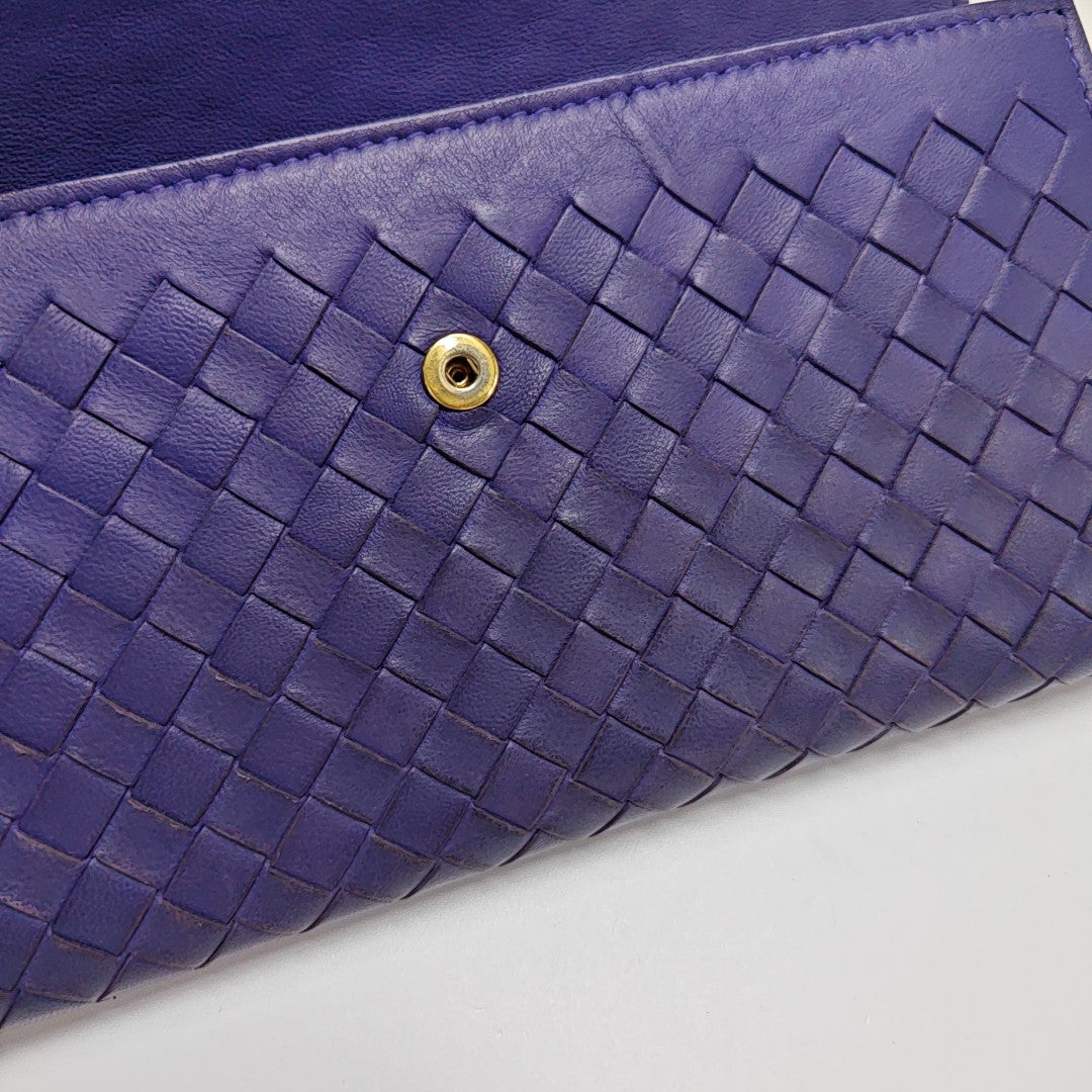 Calfskin Wallet Purple
