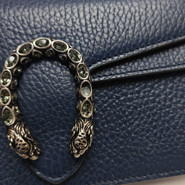 Dionysus Super Mini Calfskin Blue