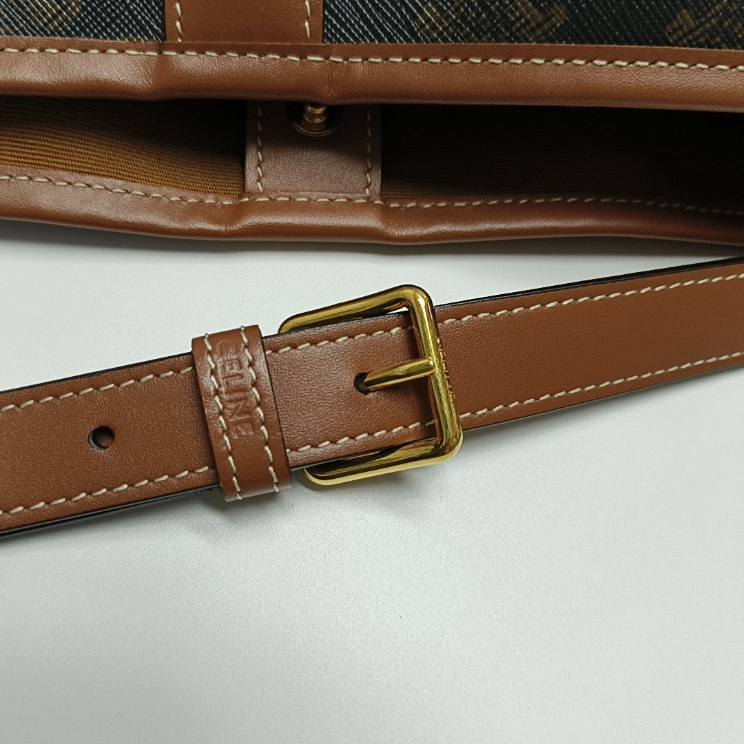 TRIOMPHE CANVAS Medium Coated Canvas Brown