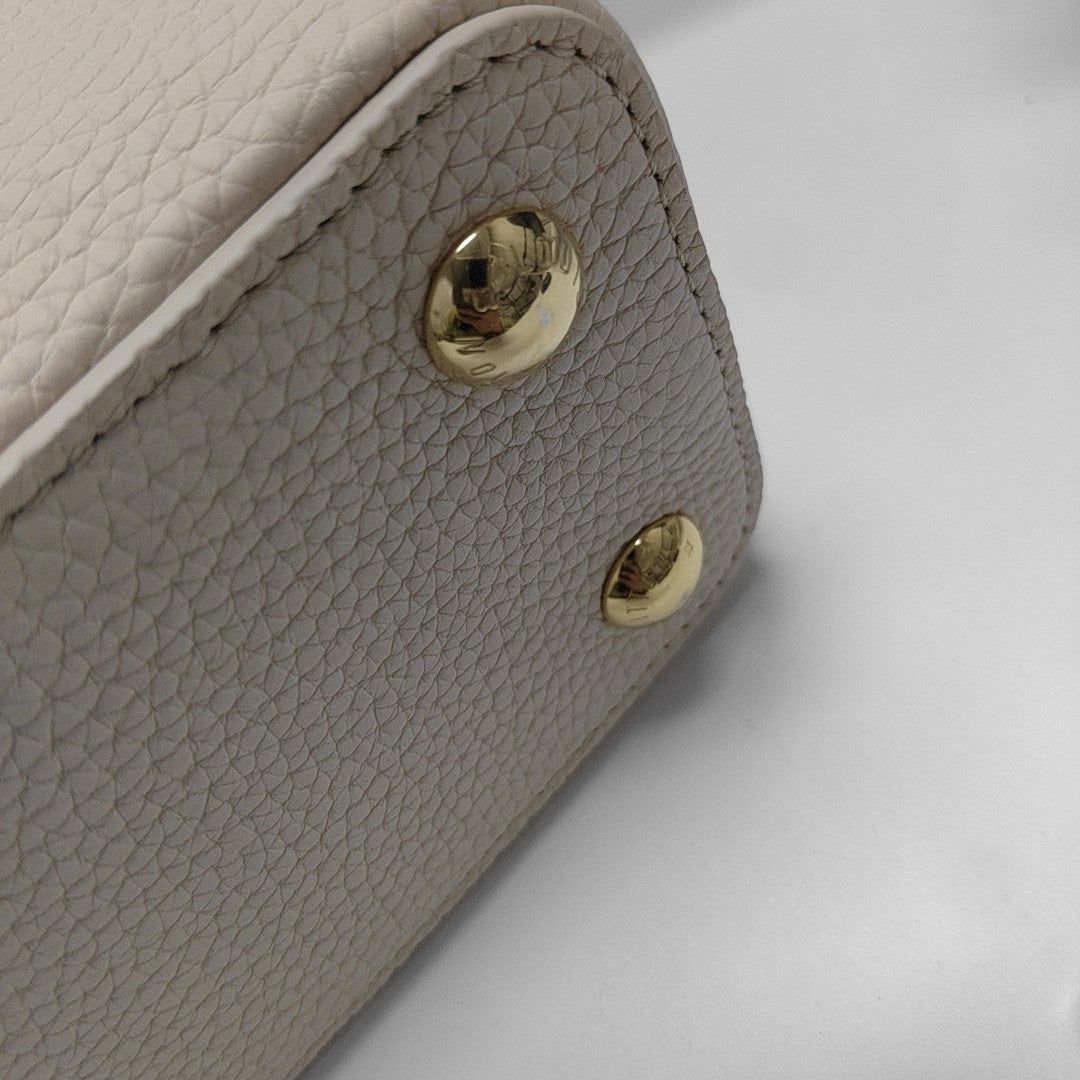 CAPUCINES BB Calfskin Beige