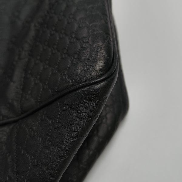 Microguccissima Monogram Calfskin Black